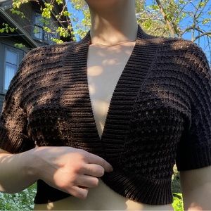 Brown cardigan